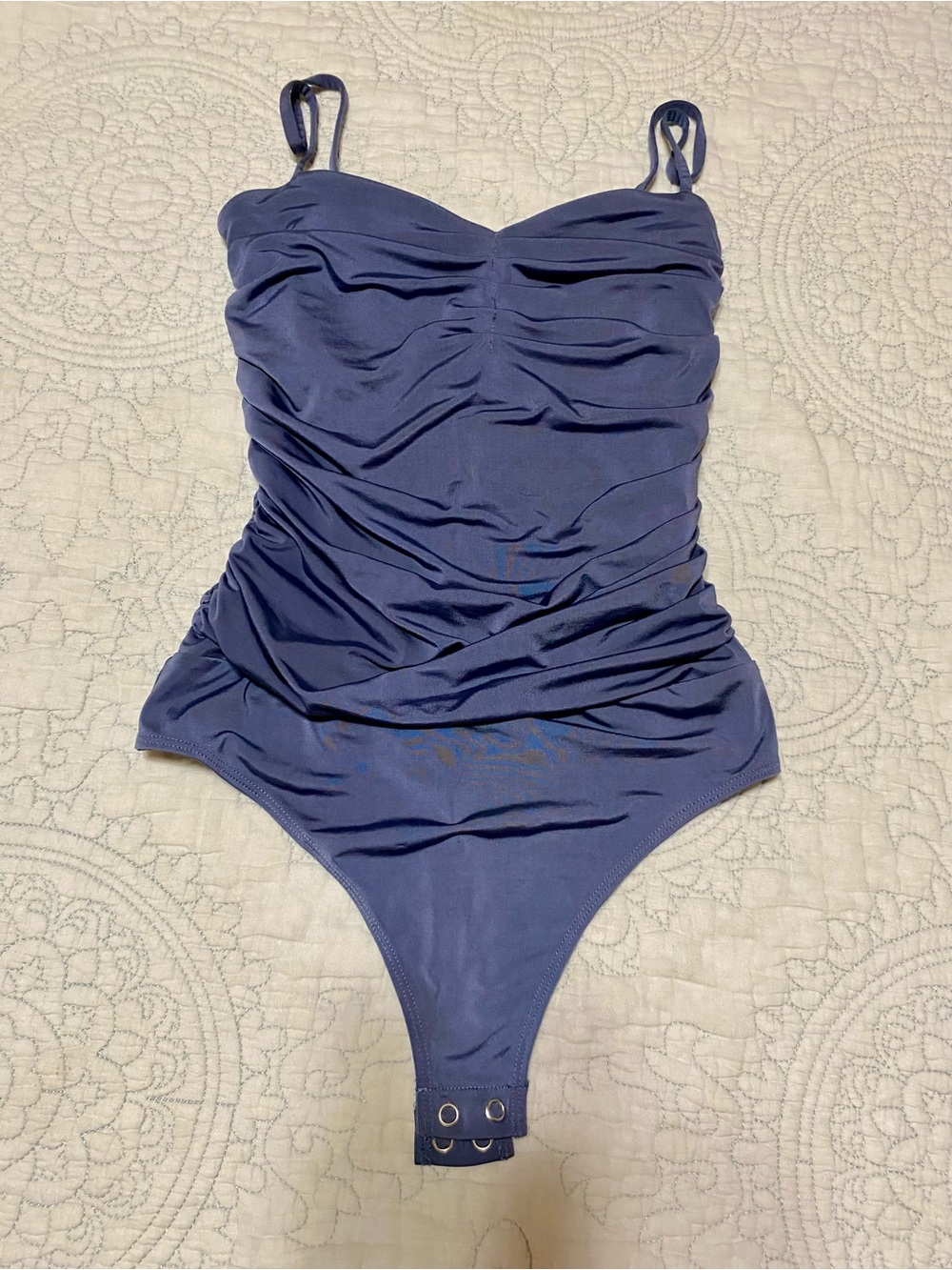 Express light purple cinched contour bodysuit